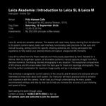 Load image into Gallery viewer, Introduction to Leica SL & Leica M