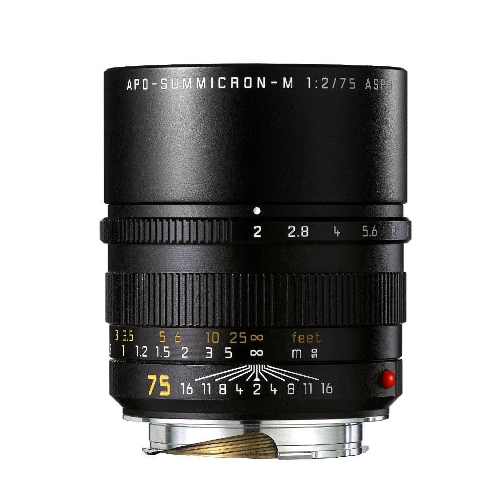 LEICA APO-SUMMICRON-M 75MM f/2 ASPH. BLACK ANODIZED