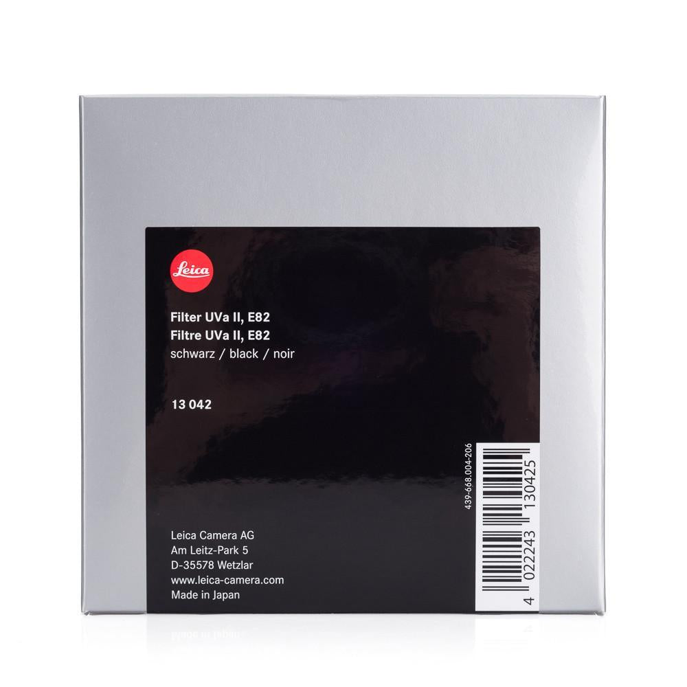 LEICA FILTER UVA II, E82, BLACK