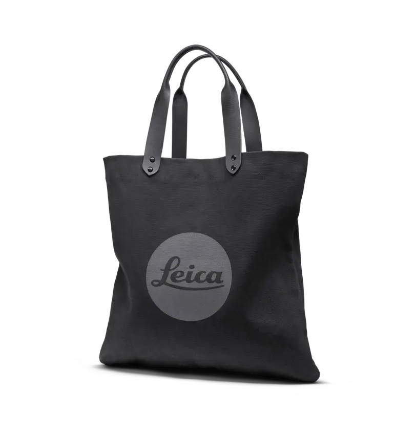 Leica Shopping Bag, washed canvas, black