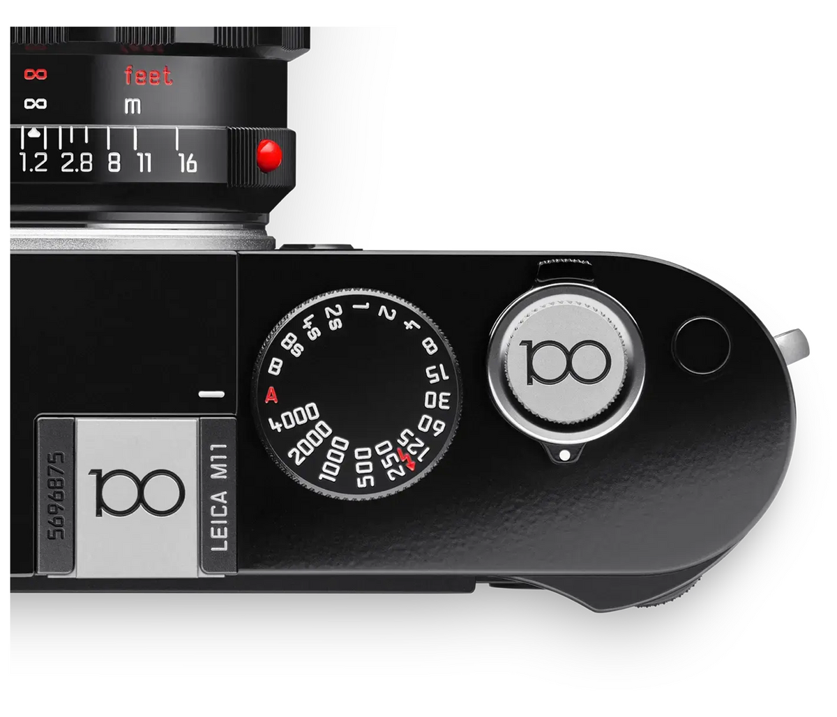 HOT SHOE COVER, BRASS, SILVER CHROME, 100 YEARS OF LEICA