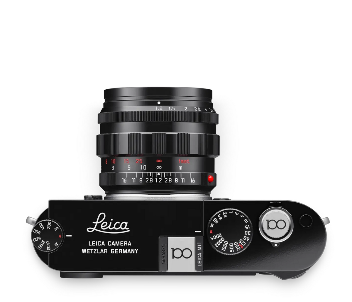 HOT SHOE COVER, BRASS, SILVER CHROME, 100 YEARS OF LEICA