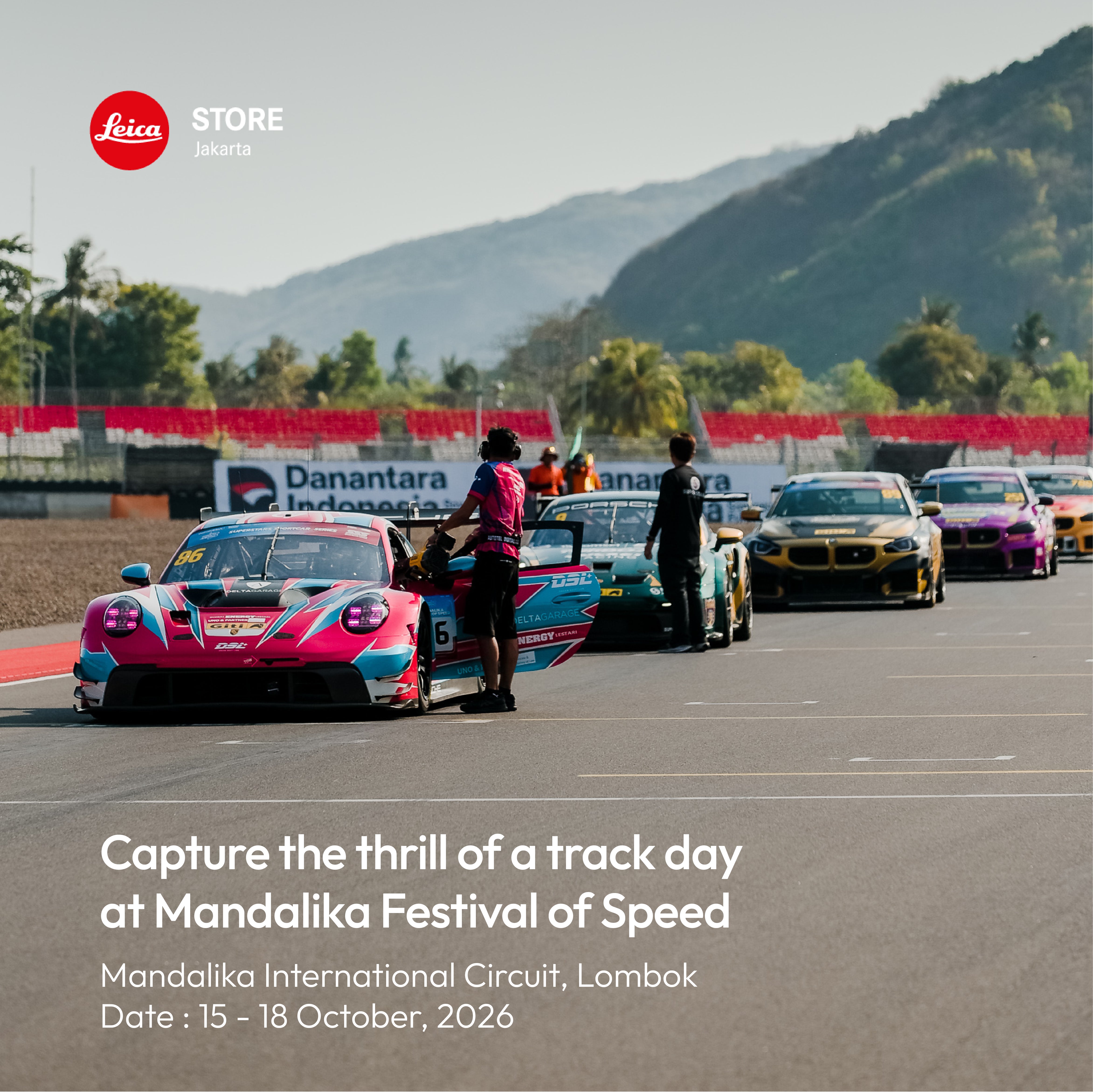 Capture the thrill of a track day at Mandalika Festival of Speed