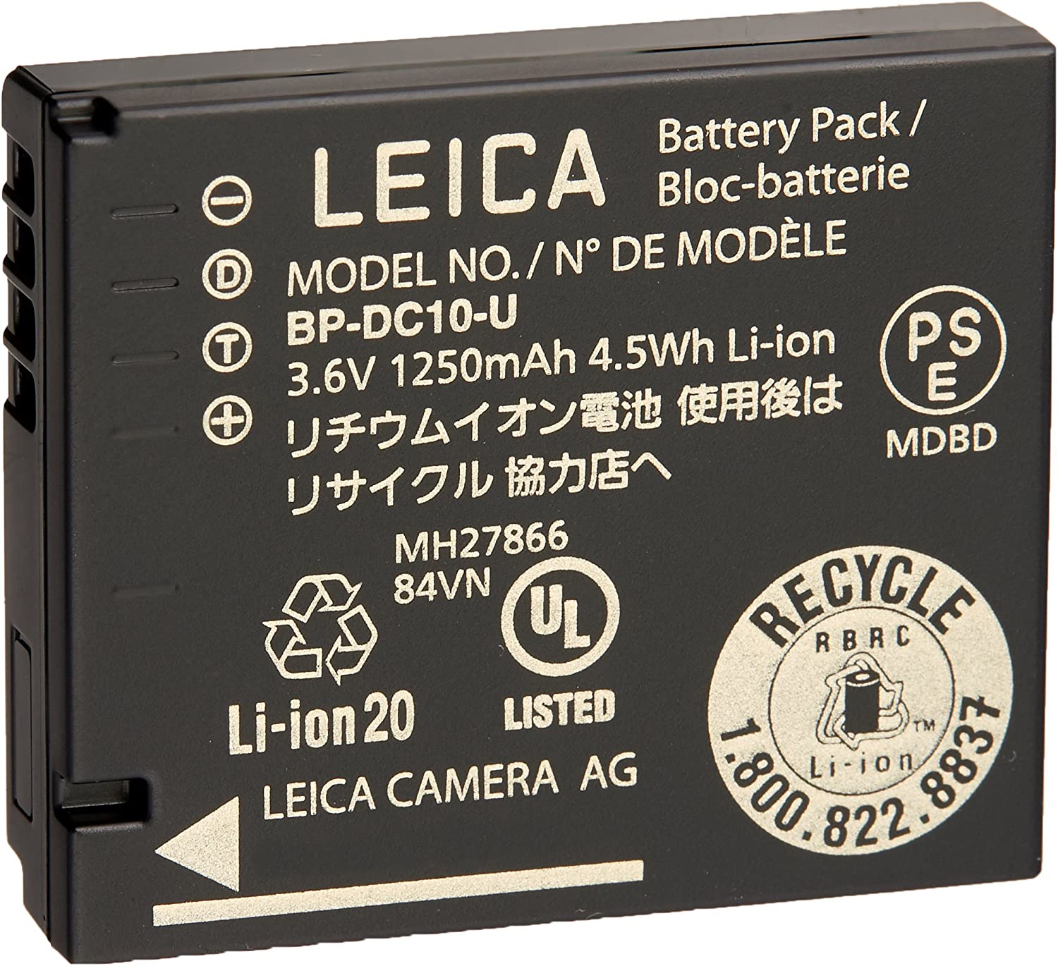 LEICA BP-DC10-U LITHIUM-ION BATTERY (D-Lux 5 & D-Lux 6)