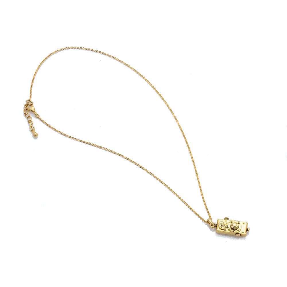 LEICA NECKLACE, GOLD PLATED 18K ANTIQUE