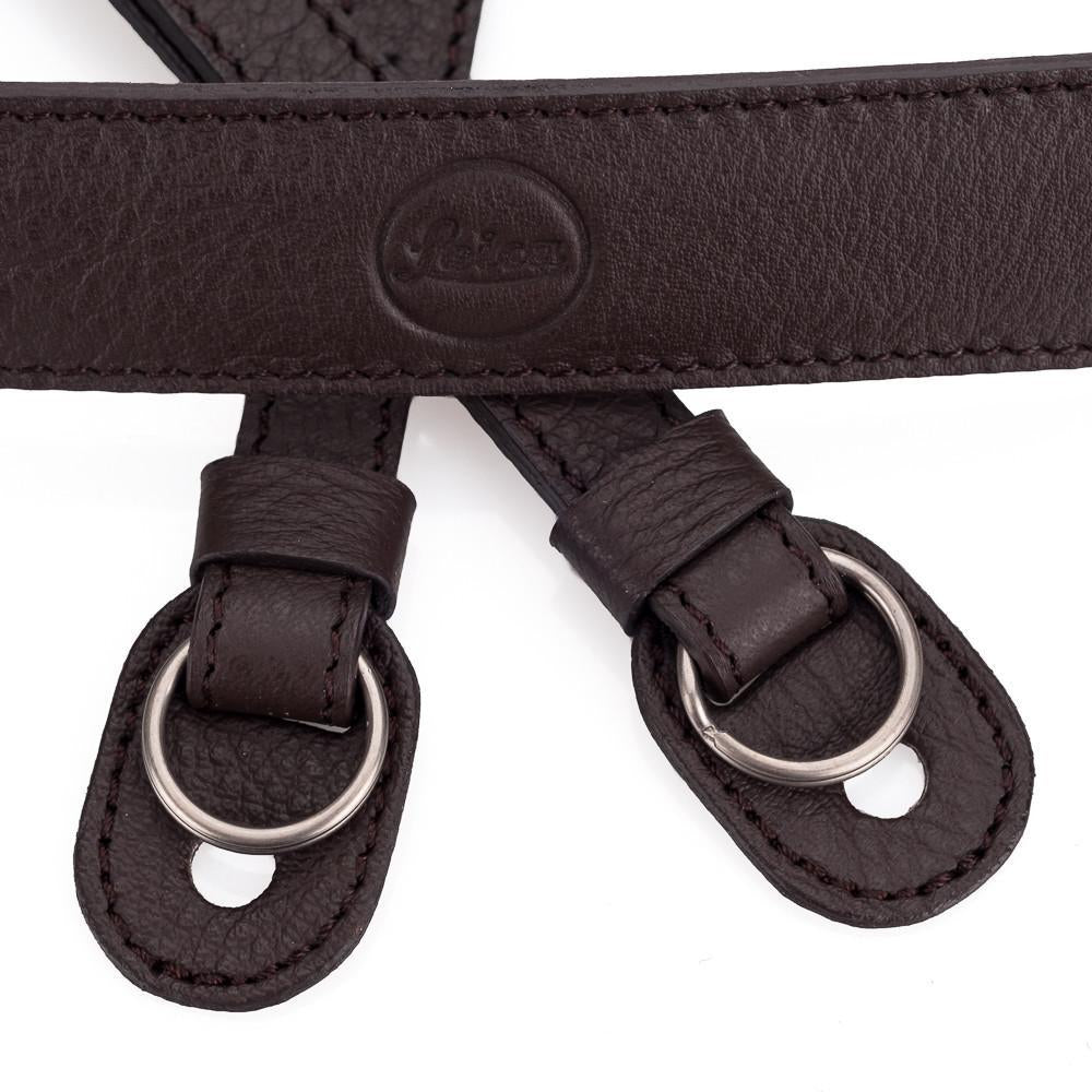 LEICA LEATHER CARRYING STRAP COFFEE