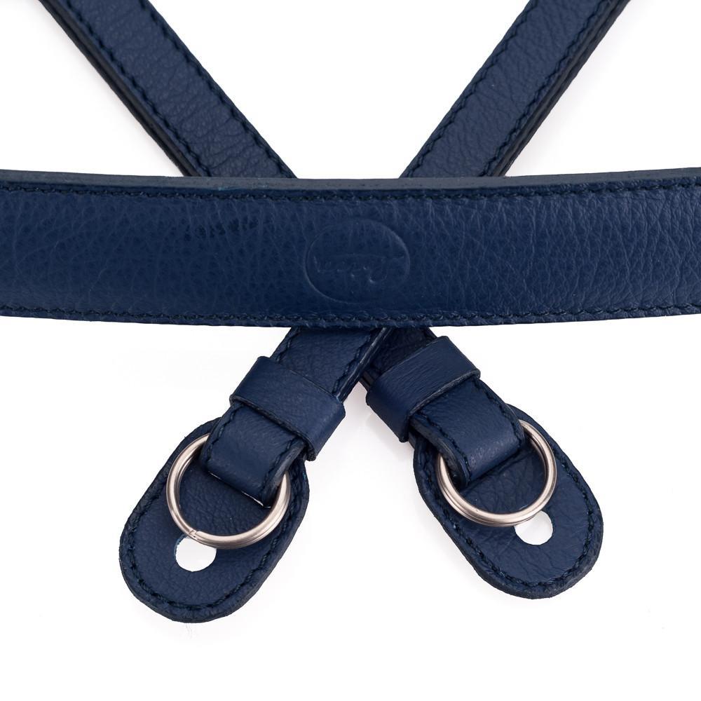 LEICA LEATHER CARRYING STRAP DARK BLUE