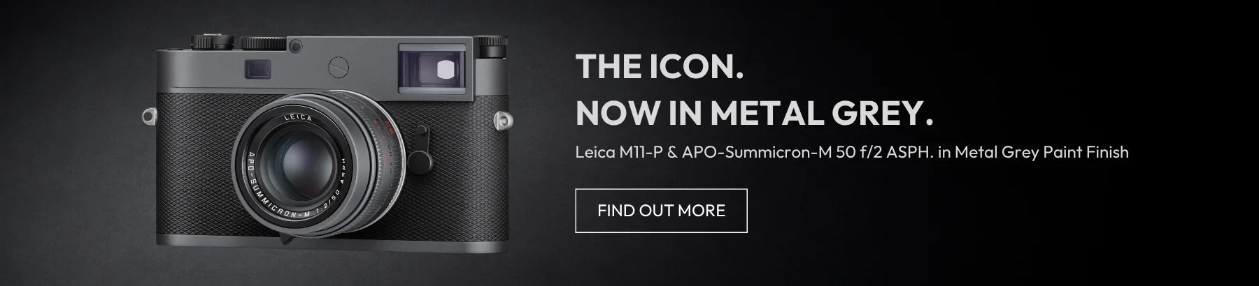 Leica M11-P & APO-Summicron-M 50 f/2 ASPH. in Metal Grey Paint Finish
